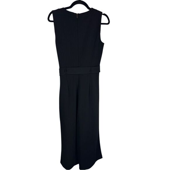 Karl Lagerfeld Black Jumpsuit with Wide Leg Crop Pants- size 8 - Picture 4 of 9